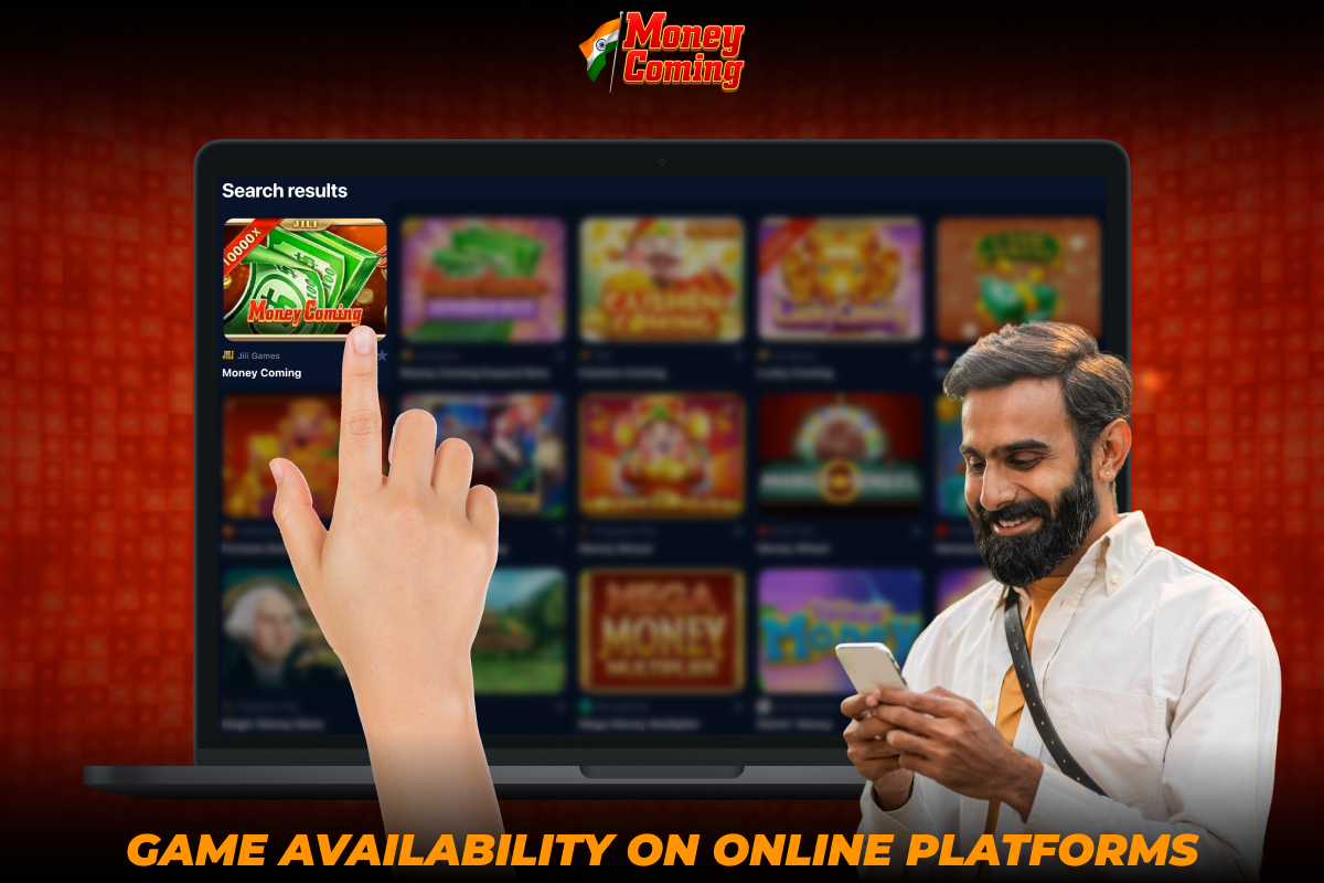The exciting game Money Coming is available to users from India at various online casino sites, as it is not superfluous to note that you can play the slot, both from a desktop computer and on smartphones